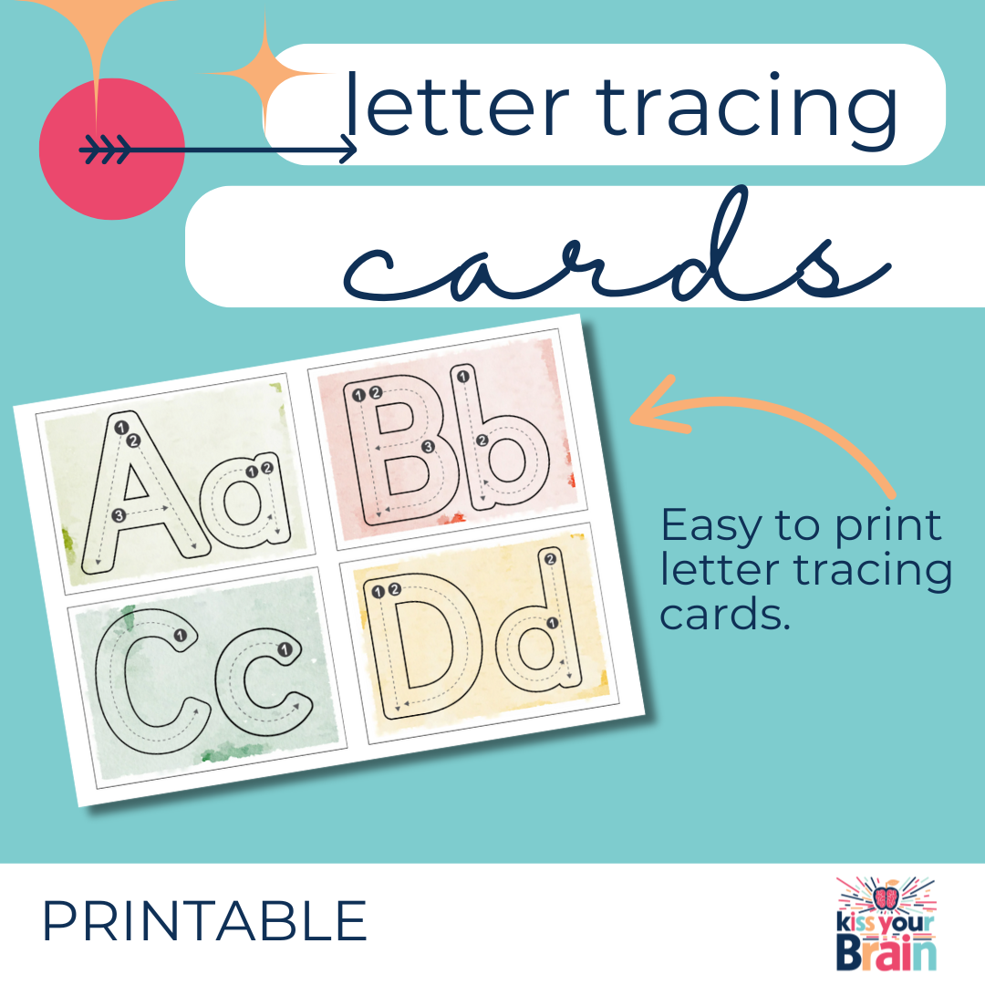 Letter Tracing Cards