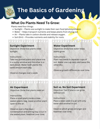 Kiss Your Garden – Journalschooling Study Unit