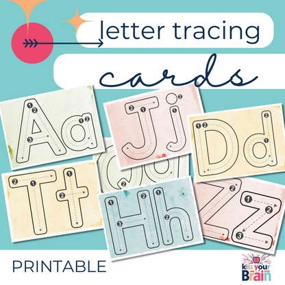 Letter Tracing Cards